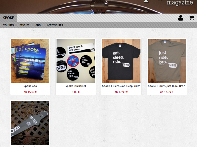 SPOKE MAG - ONLINE SHOP!